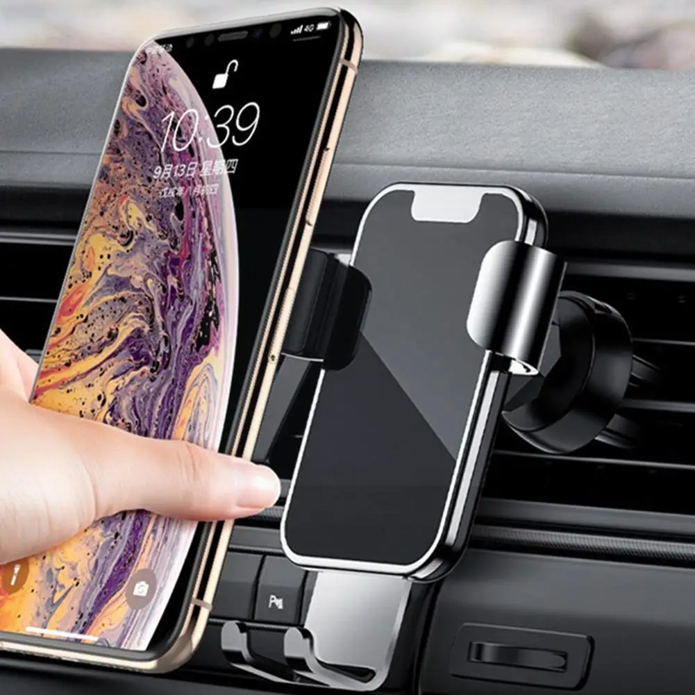 

Car Phone Holder Metal Gravity Sensing Fixed Phone High Quality Bracket Auto Interior Accessories Practical For Iph Q7l5