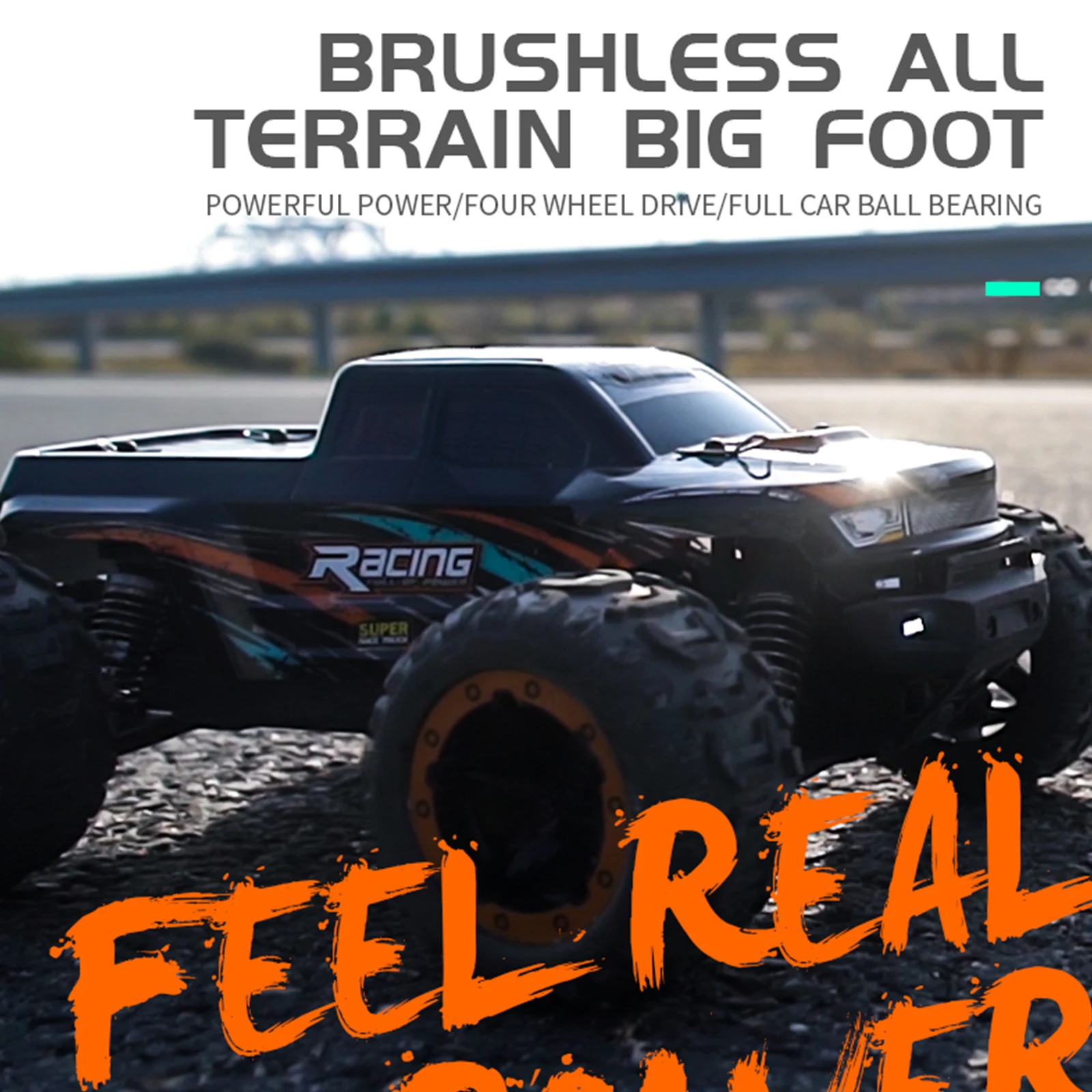 

1/16 RC Car High Speed Monster Truck Off Road 4x4 Racing Fast RC Car Climbing Car 2.4GHz 45km/h Fast Brushless Off Road RC Car