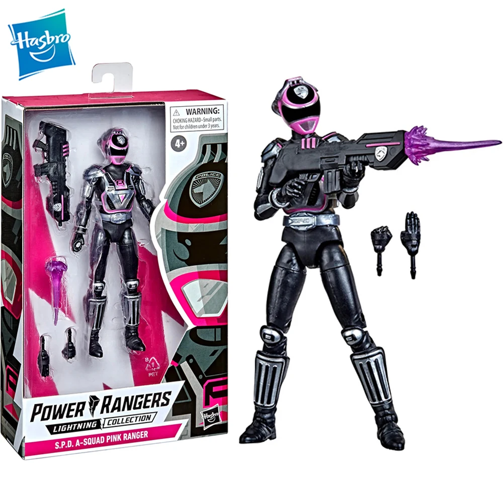 

Оригинальный Hasbro Power ranger Lightning Collection S.P.D. A-Team Pink Ranger 6-Inhc Коллекционная модель, экшн-фигурка F2974