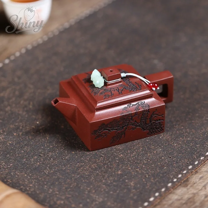 Чайник Исин Цзыша Фаншань-отшельник ручной работы из глины дракона малинина маргарита маг и отшельник