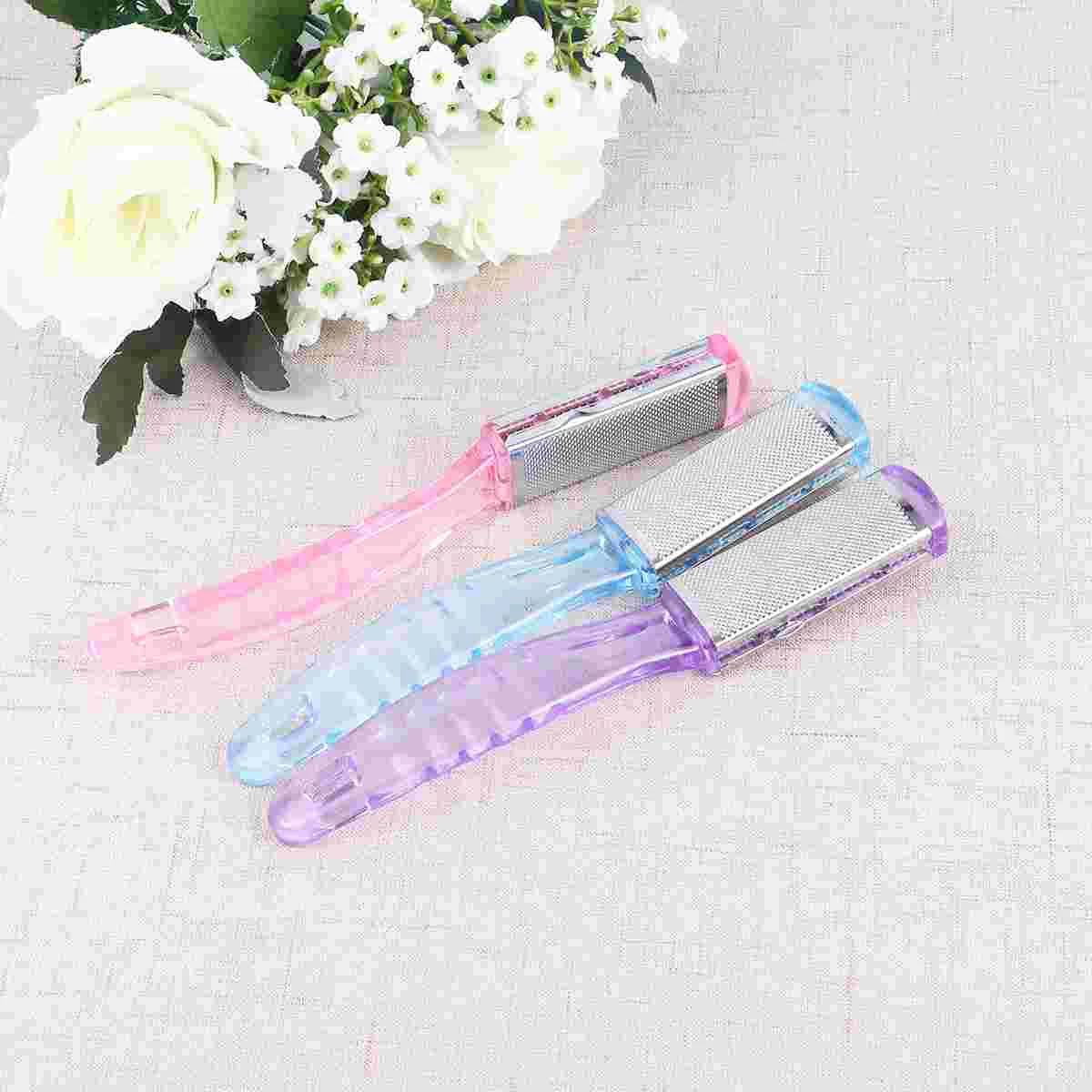 

1pc Callus Remover Double-Sided Exfoliating Scrub Remover for Man Woman Male Female (Random Color)