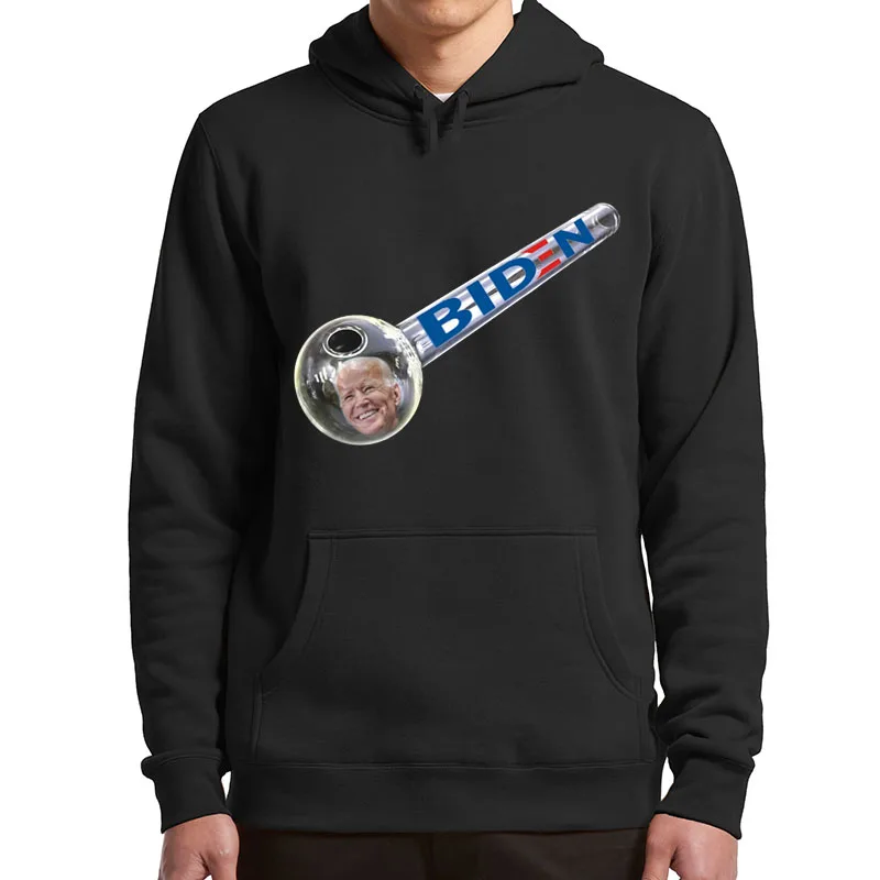 

Joe Biden Crack Pipe Handout Hoodies Funny Sarcastic Anti-Biden Memes Men's Clothing Soft Casual Hooded Sweatshirt