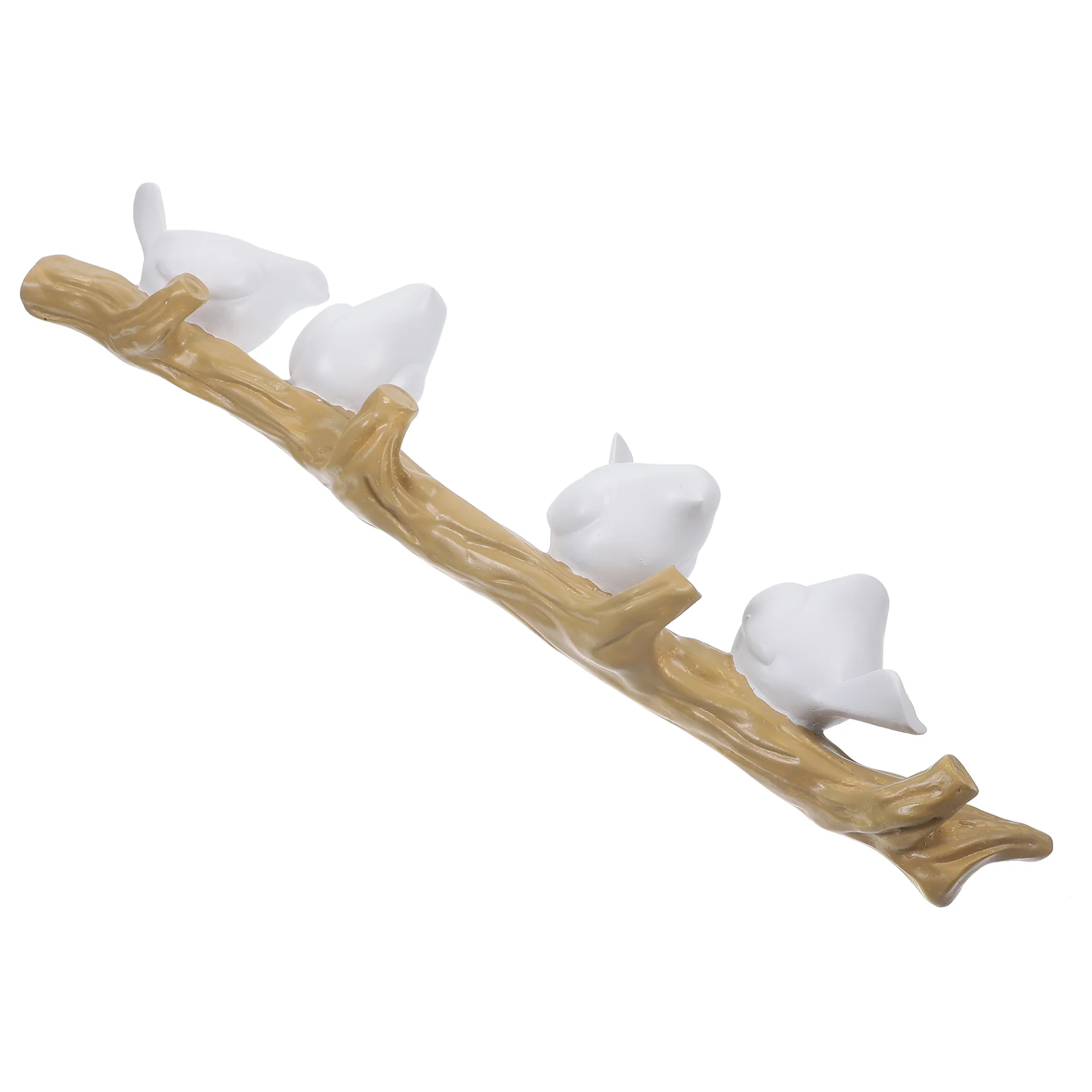 

Wall Mounted Key Holder Key Hanger Rack Birds on Branch Molding Wall Hanger