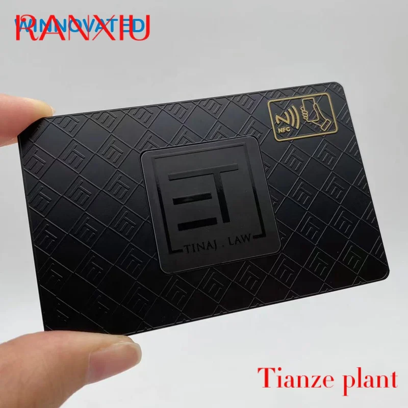 Трендовая карта из нержавеющей стали RFID e Prct Bla Busins etal N