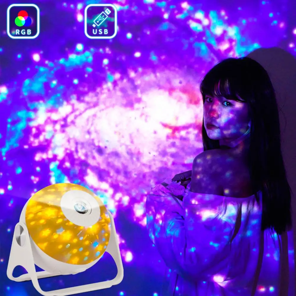 

Проекционный светильник с регулируемыми углами, креативный Звездный эффект, украшение, высокая яркость, ночной Светильник Planetarium, Звездный проектор