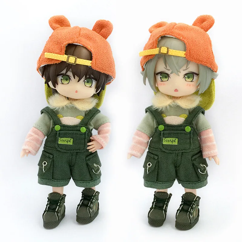 

obitsu 11 clothes set for OB11 P9 1-12 size bjd cute cap clothes set doll accessories (three points)