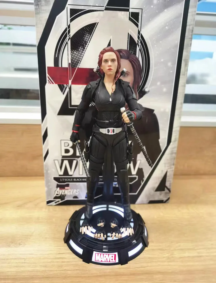Оригинальная коллекционная кукла Migu Avengers Black Widow ручной работы с подставкой, многосуставная, подвижная, высококачественная, праздничный подарок (art.: 3920daafcfb05) - 3920daafcfb05