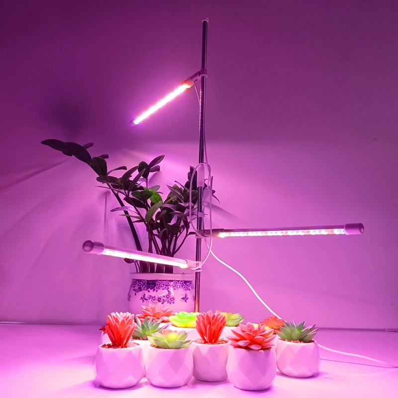 LED Grow Light Full Spectrum Plant Growing Lamp with Timer for Indoor Plant Dimmable Plant Light for Hydroponic Seedling Herb