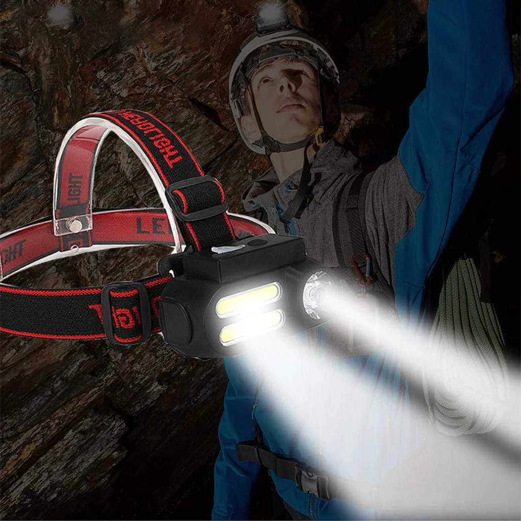 

COB Headlight Portable 90 Degree Dustproof Replacement Caving Headlamp