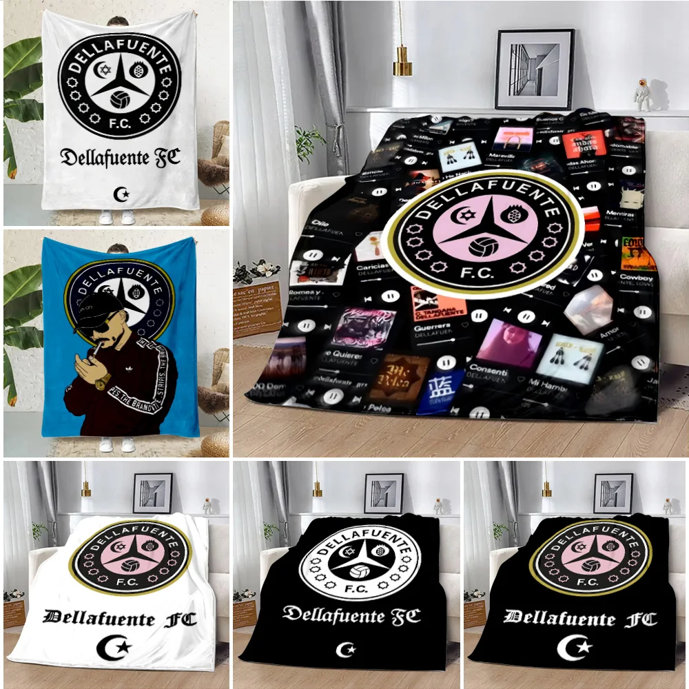 Dellafuente F C Artwork Printed Blanket Picnic Blankets Warm Soft and Comfortable Home Travel Birthday Gift