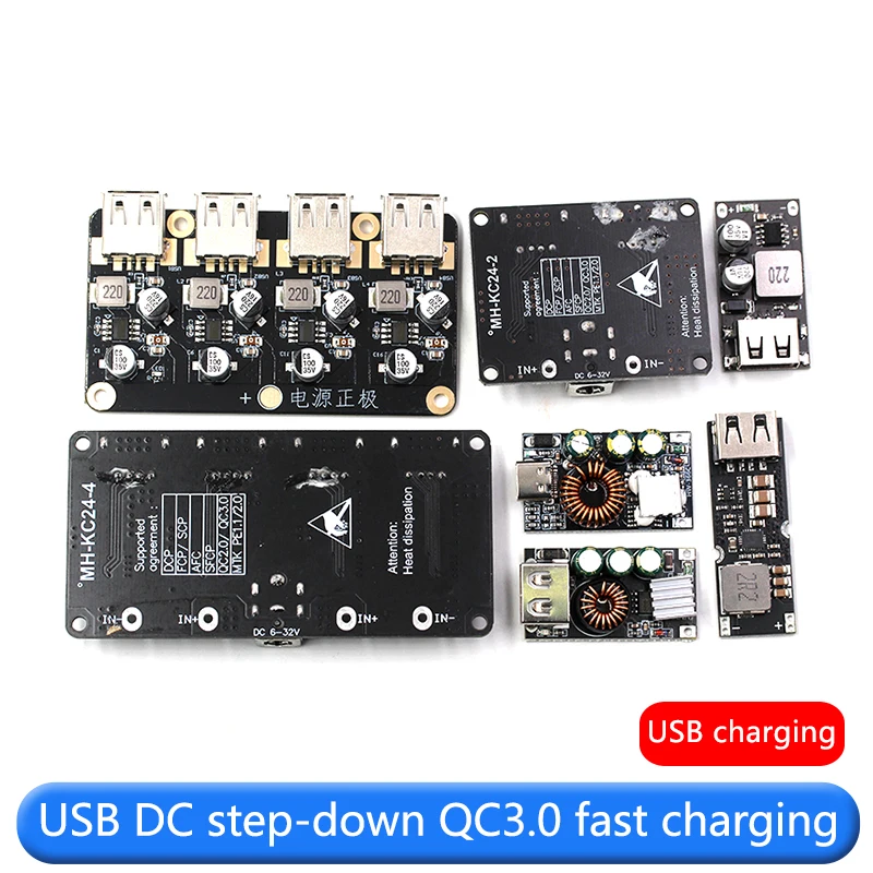 Фото TPS61088 Модуль повышения высокой мощности DC-DC Одноэлементная литиевая батарея 12 В 24 В USB Быстрая зарядка мобильного телефона QC2.0 QC3.0 TYPE-C №3