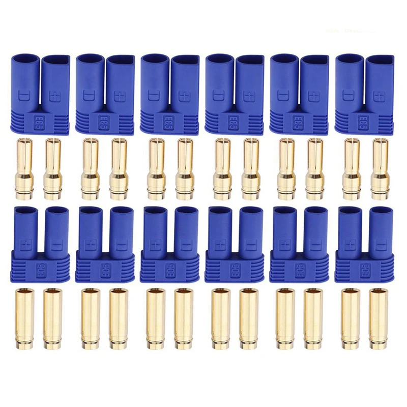 

12 шт., 6 пар штекеров EC5 типа «банан»