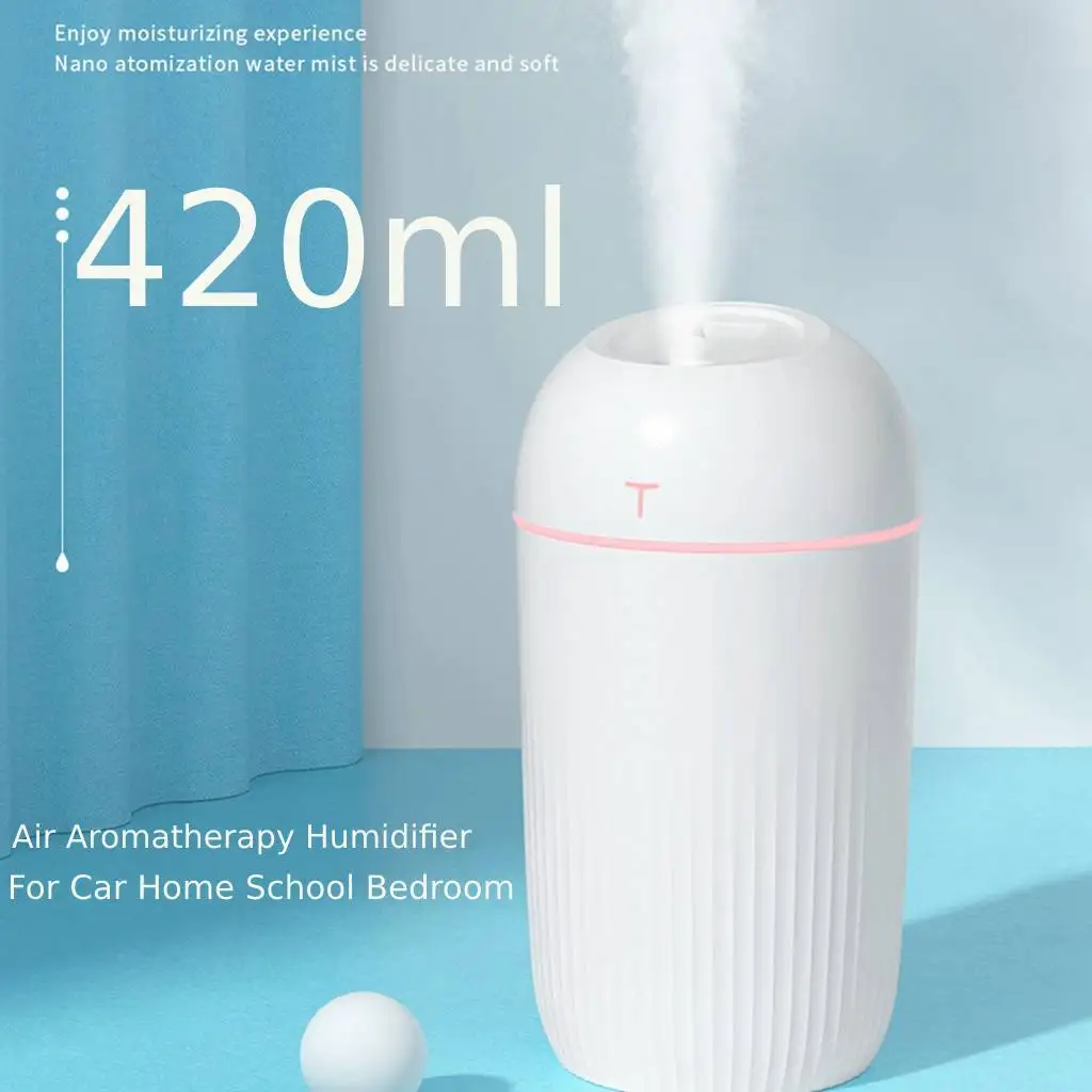 

420ml Portable USB Humidifier Mini Car Home Humidifier Aroma Diffuser Cool Mist Sprayer Office Desktop air diffuser aromatherapy