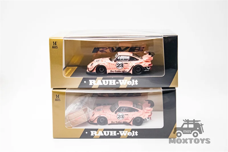 Модель звезды 1:64 Rauh-Welt RWB993 GT Pink Pig (Der Truffel Jager) limitd999 Литая под давлением модель