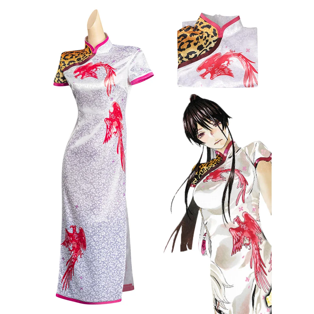 

Jigoku Raku Sagiri Roleplay платье Чонсам женский костюм для косплея Хэллоуин карнавальное женское платье