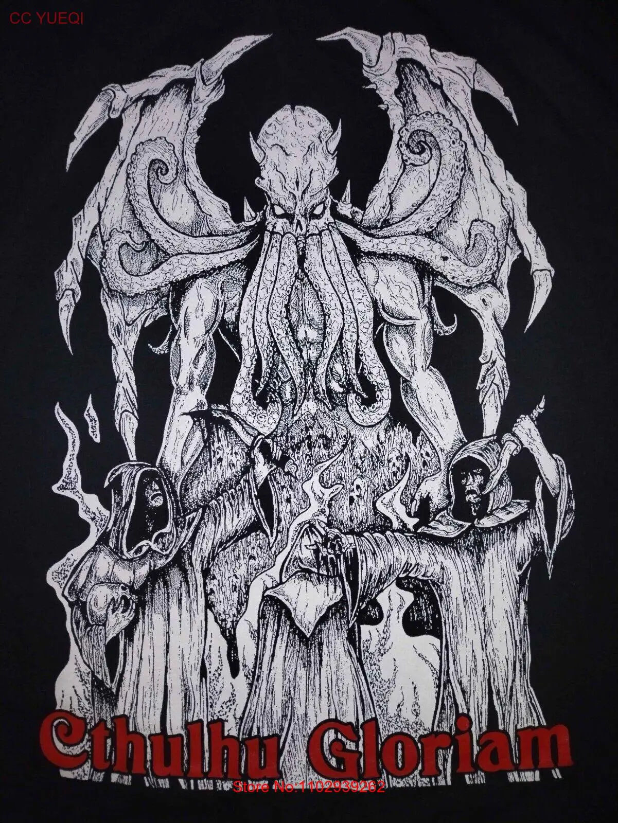 R ́LYEH — футболка Cthulhu Gloriam From The Abyss Live 1995 года Мексика Death Metal