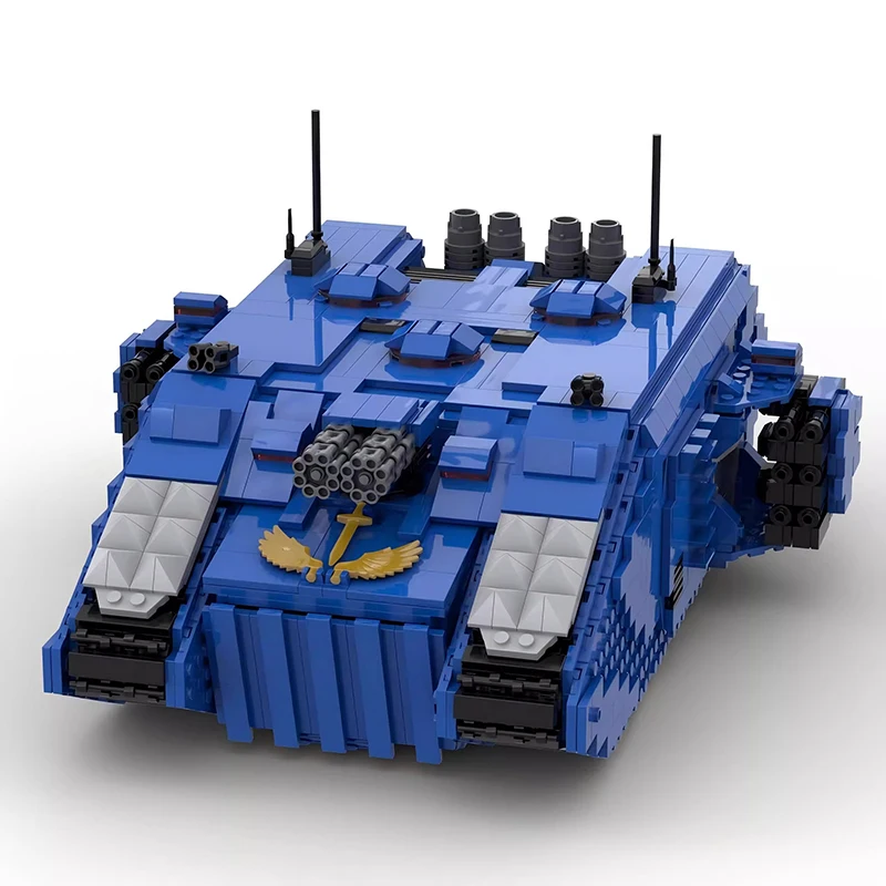 Фото Bricklink Hammer Game Battle, военный танк, оружие Baneblade Immolator, носорог, APC, бронетранспортные средства, наборы строительных блоков, игрушки в подарок №2