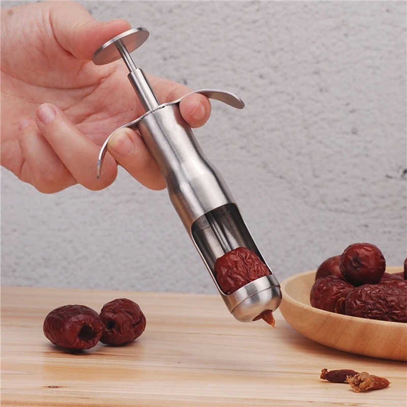 

Stainless Steel Red Dates Jujube Pitter Cherry Olive Corer Home Kitchen Fruit Core Remover Seed Push Out Tool Accessories