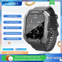 2022 mens smart watch 5atm ip68 waterproof swimming health monitoring 24 sports modes watch smart watch for ios samsung applei