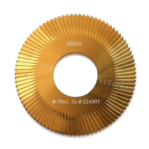 Боковая фреза WENXING 0022A 100B 202, для нарезки ключей, сменная торцевая фреза из быстрорежущей стали с желтым покрытием