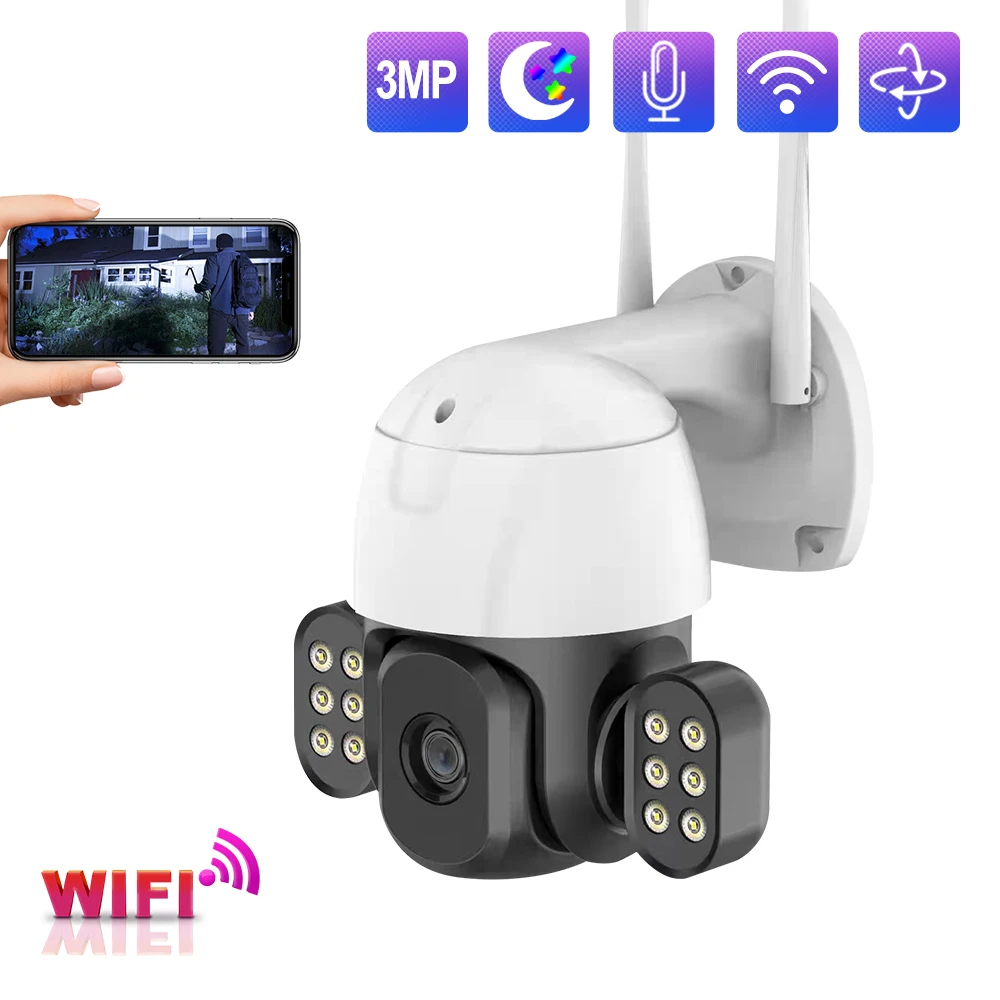 

Камера видеонаблюдения ICSEE Smart Home, 3 Мп, 4K, Wi-Fi, Ptz