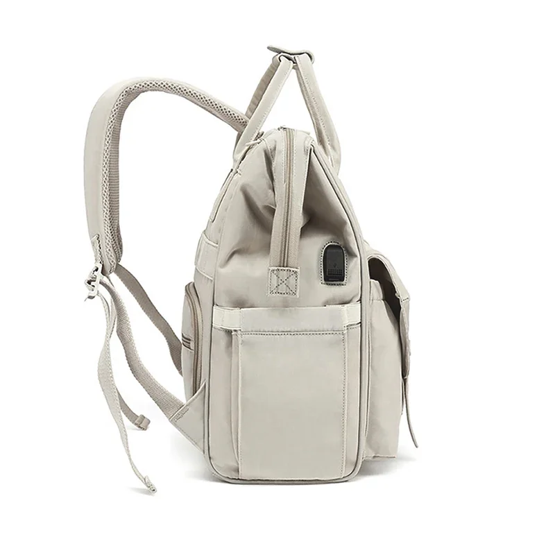 Водонепроницаемая сумка для мам серый Рюкзак хранения подгузников 2 слоя уличная