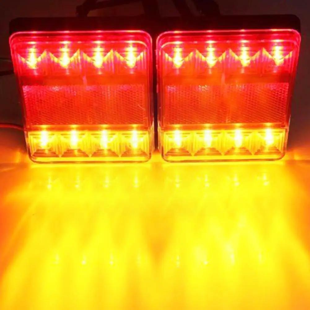 

2x 12v Car Truck Led Rear Tail Light Warning Lights Waterproof Rear Lamp Tailight For Trailer Caravans Ute Caravans Campers Z2b8