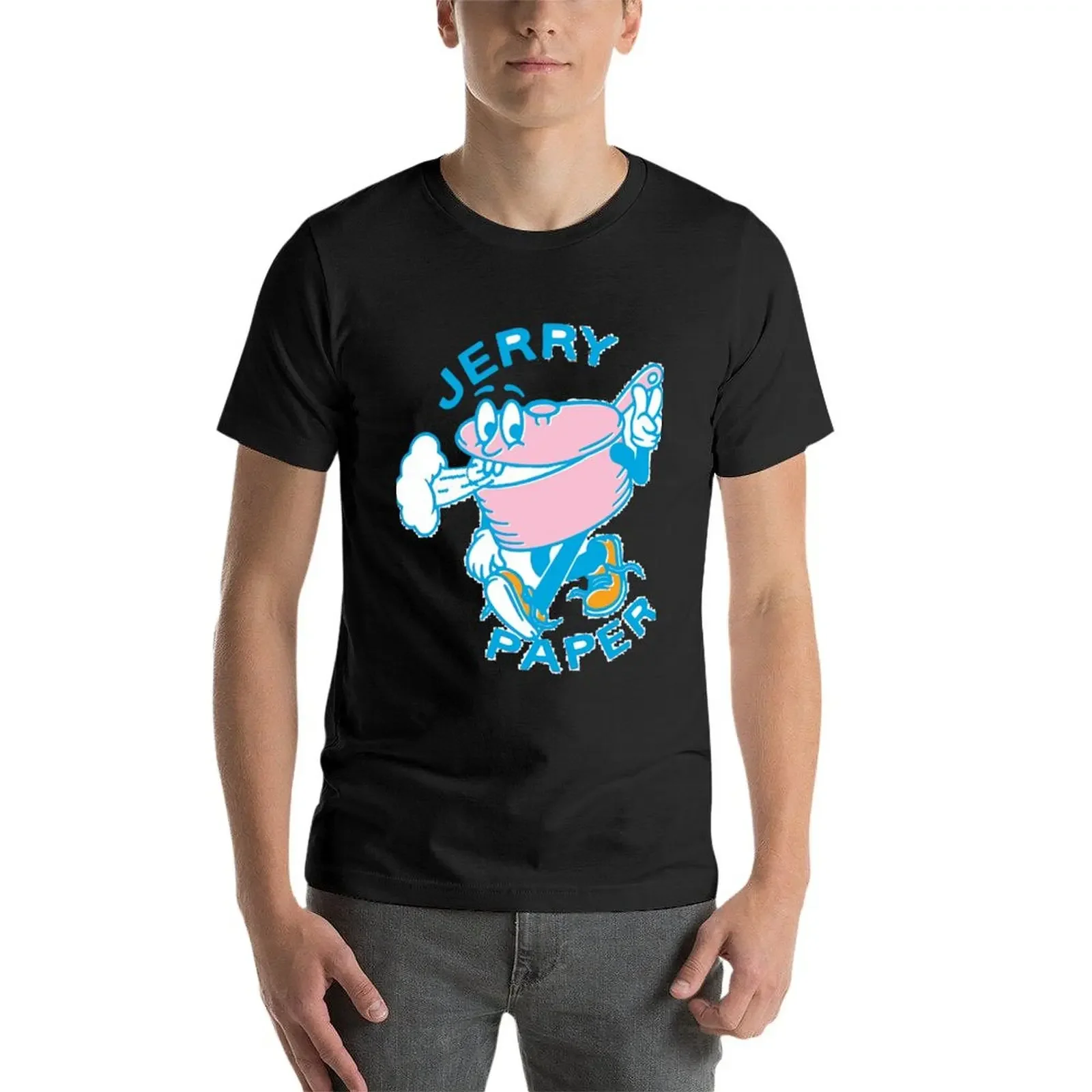 Футболка с рисунком Джерри из бумаги футболки аниме мужские