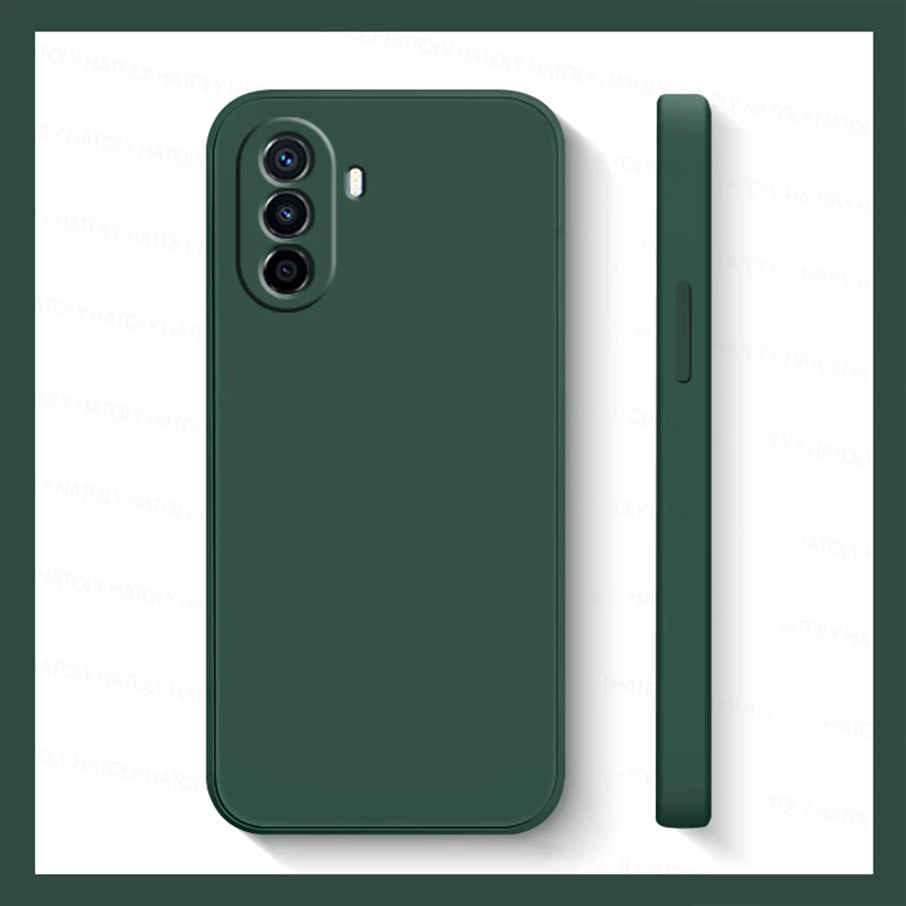 For Nova Y70 Case For Huawei Nova Y70 Cover Coque Shell Funda Original Liquid Silicone Soft Phone Bumper Nova Y70