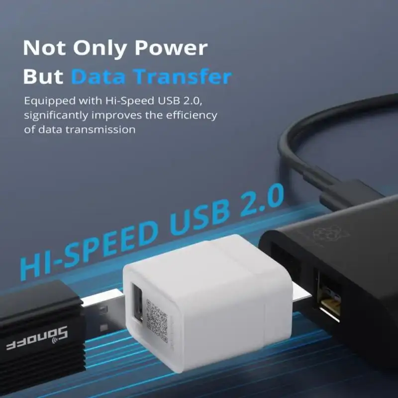 Умный адаптер SONOFF ZBMicro Zigbee микро-USB с широким охватом передачи для быстрой зарядки