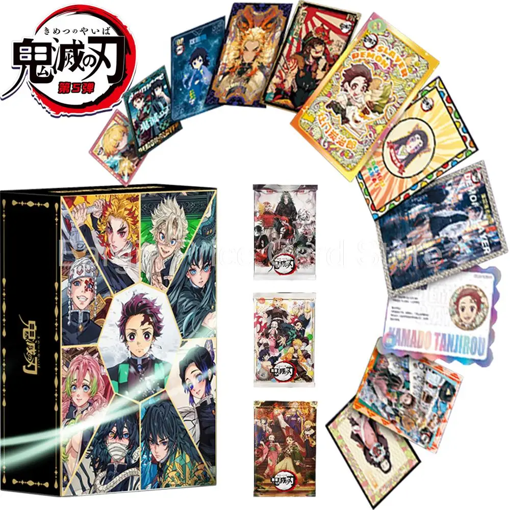 

Новые оригинальные карточки для рассеивания демонов оптом, карточка для бесконечного поезда, карточка для сбора редких алмазов Tanjirou Kamado Nezuko