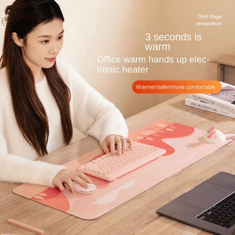 

Portable Heater Heating Table Pad Heating Mouse Pad Super Large Office Computer Desktop Waterproof Cartoon Heating Hand Pad