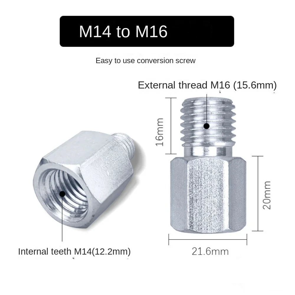 Преобразовательный винт угловой шлифовальной машины от M14 до M10/M10 до M14/M14 до M16, переходное соединение для полировальной машины, часть электроинструмента