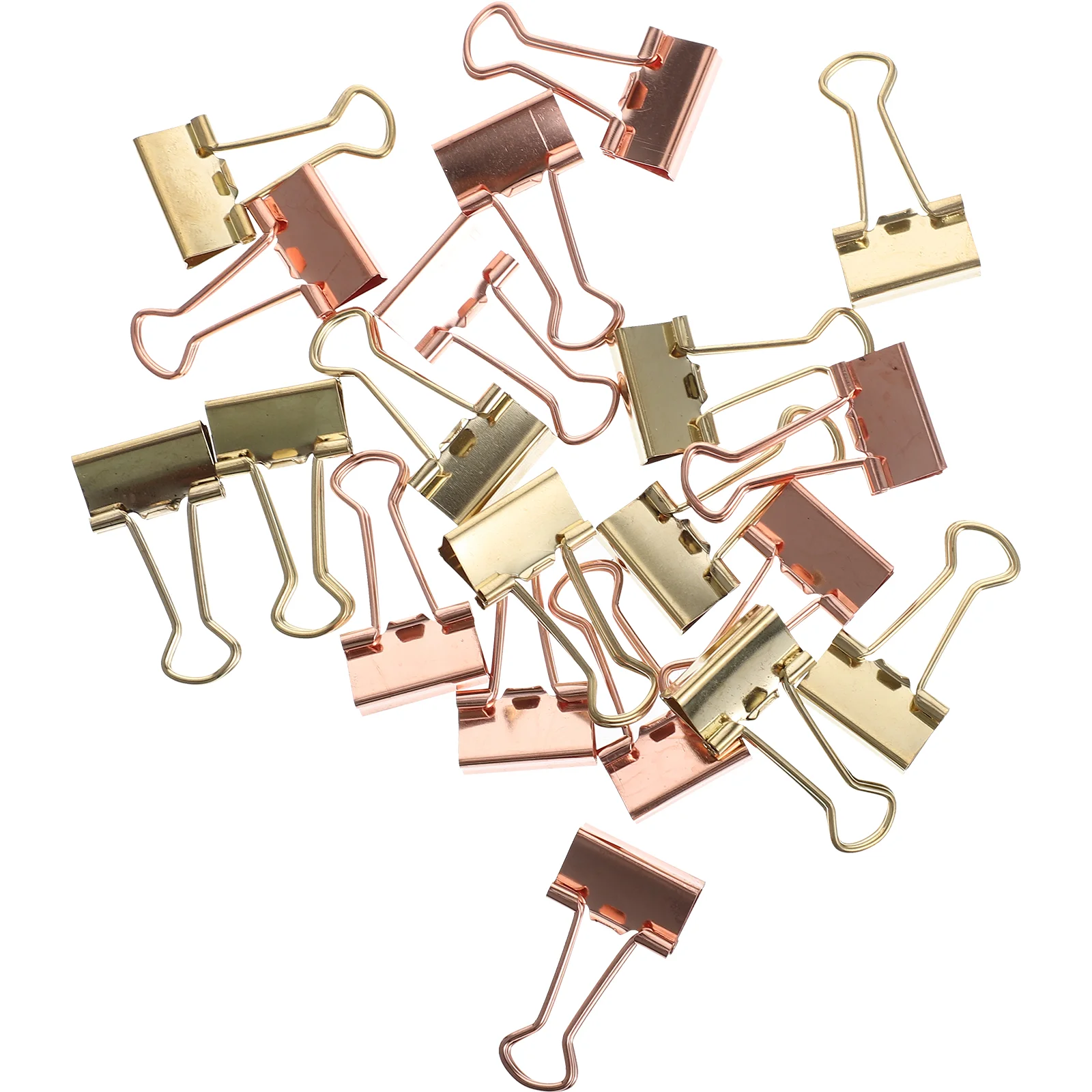 

20pcs Convenient Binder Clips Decorative Binder Clips Document Fixing Clips Multi-use Paper Clips
