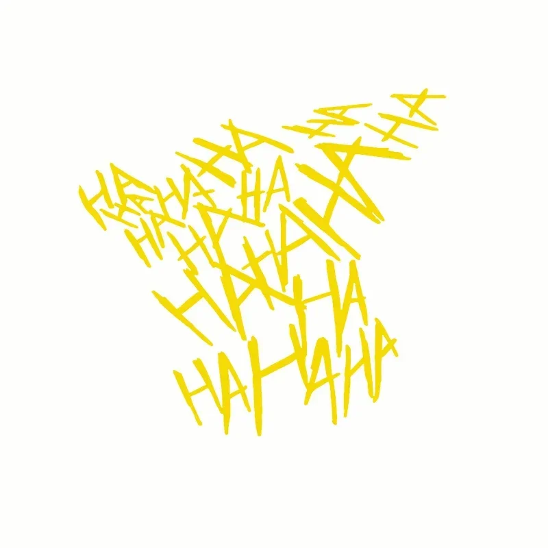 

HAHAHA автомобильные наклейки шлем светоотражающая декоративная наклейка Джокер Хахаха наклейки забавные граффити Стайлинг автомобиля наклейки на мотоцикл