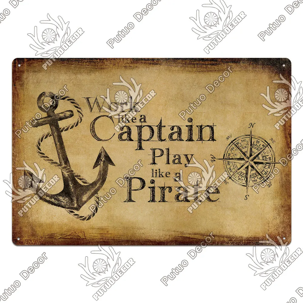 

Металлическая вывеска Putuo Decor