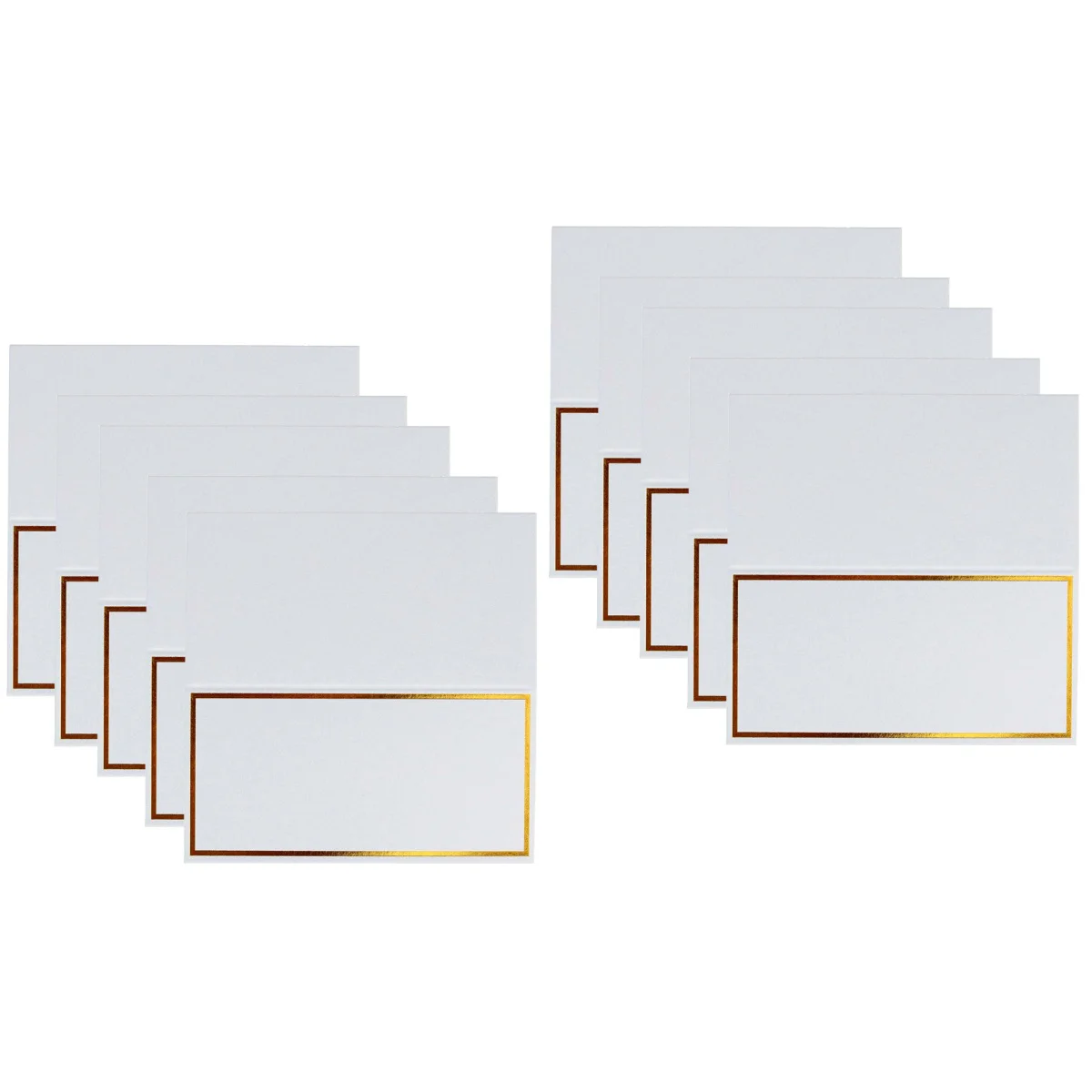 

Place Wedding Name Tableparty Thank You Seating Tags Gold White Paper Supplies Blank