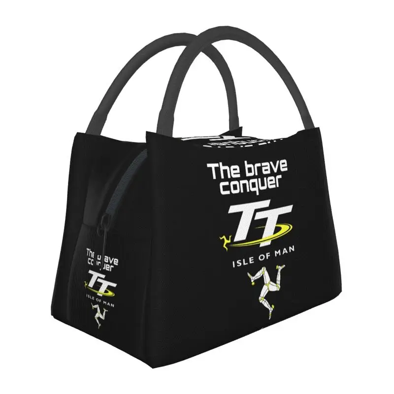 

Isle Of Man TT Insulated Lunch Bags for Women Portable Thermal Cooler Food Lunch Box Work Travel