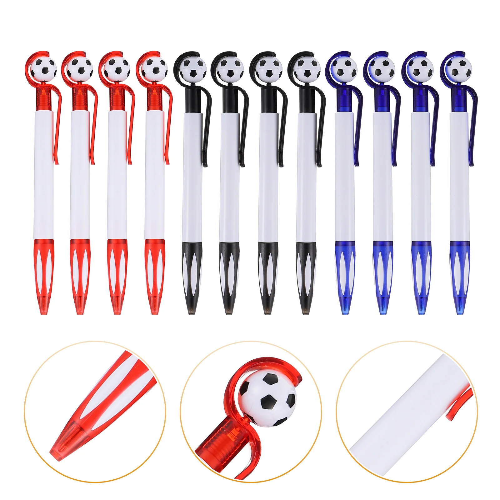 

18 Pcs Football Pen Fountain Pen Ink Student Prizes Scrapbook Embellishments Ballpoint Pen Sports Advertising Pen