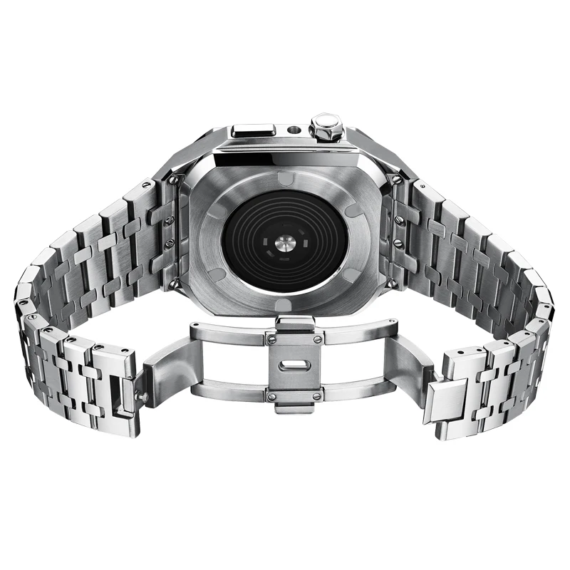 Latest Stainless Steel For Apple Watch Band 44mm 40mm Metal Strap For IWatch Series 6 SE 5 4 42mm 38mm Modification Noble Metal