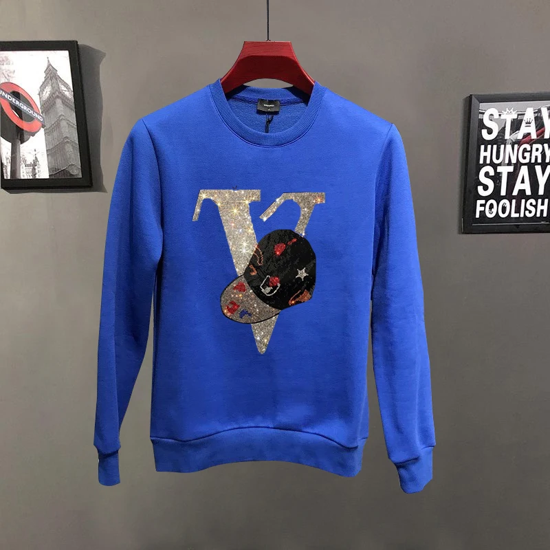 Мужская толстовка с круглым вырезом модные толстовки популярный дизайн надписи