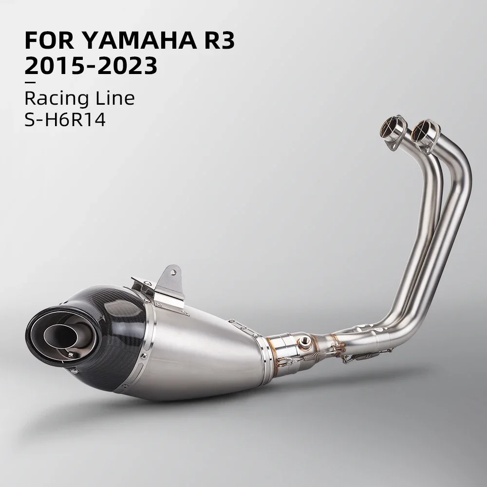 Akrapovic Motocicleta Silenciador Escape Corrida Linear S-H6R14 DB Killer R3 R25 MT02 MT25