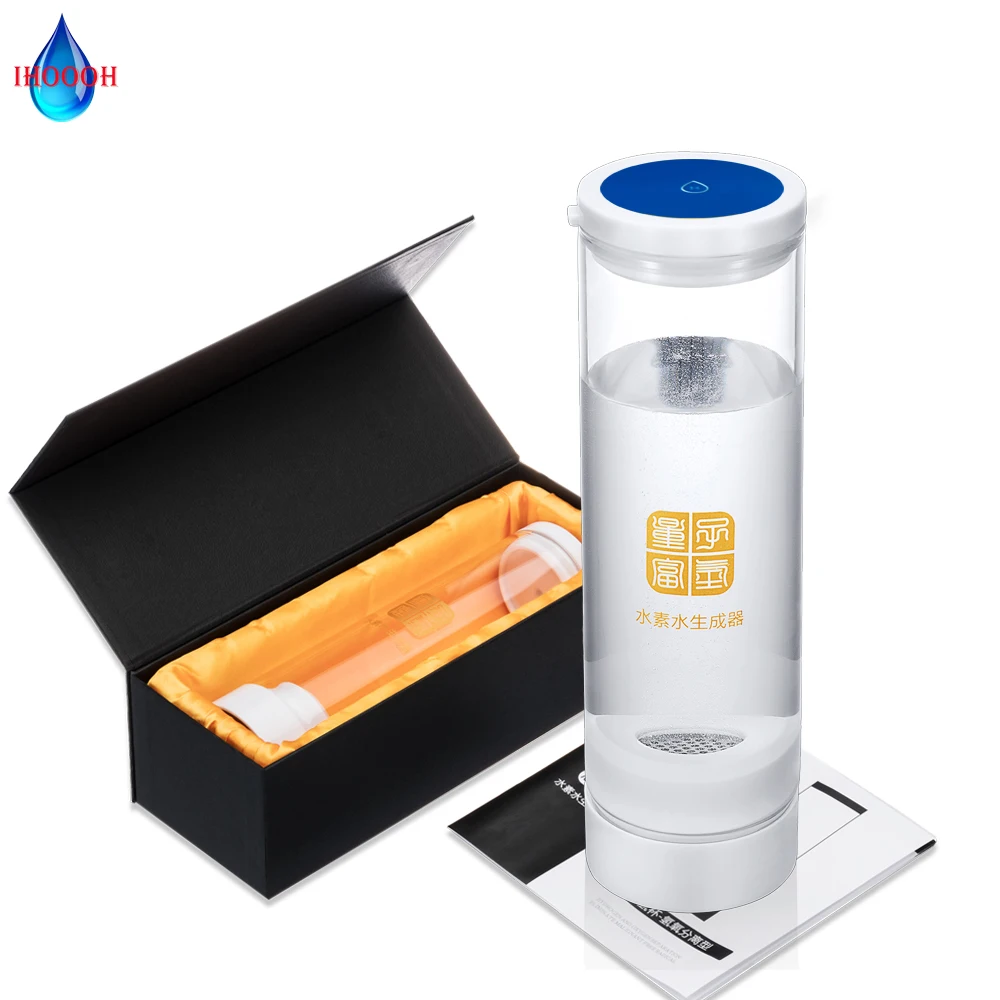 

Healthy H2 Water Cup 600ML Anti-Aging Hydrogen Rich Generator Bottle SPE/PEM ORP Alkaline Electrolysis Ionizer Japanese Craf