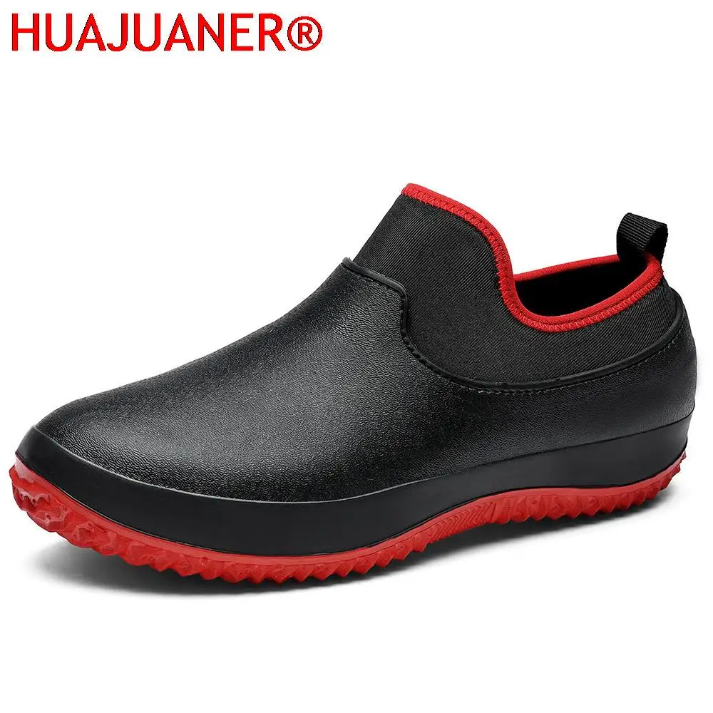 Men Slip On Resistant Oil-proof Kitchen Shoes Chef Multifunctional Restaurant Garden Waterproof Safety Work Medical