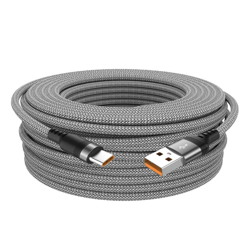 

6A Extended USB TYPE-C Cable Braided Data Cable for Samsung Huawei Xiaomi Switch Sony PS5 TYPE-C 8m 5m 3m 2m 1.5m 1m Cable