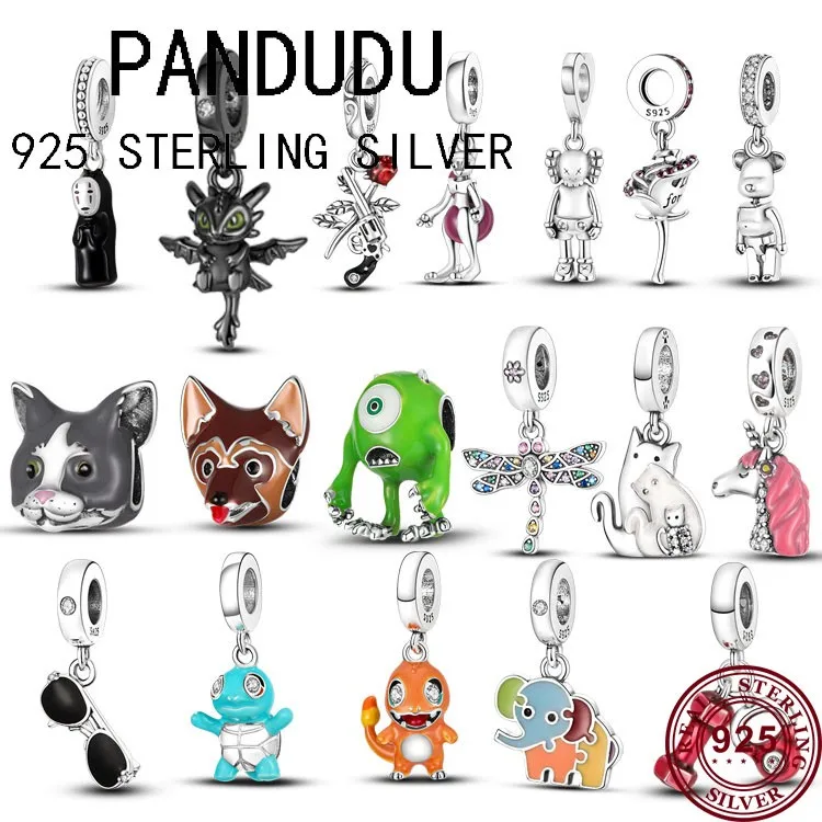 

New Hot Exquisite Animation Character Dinosaur Pendant Suitable For Women's Original Pandoha Bracelet Fashion Charm Jewelry