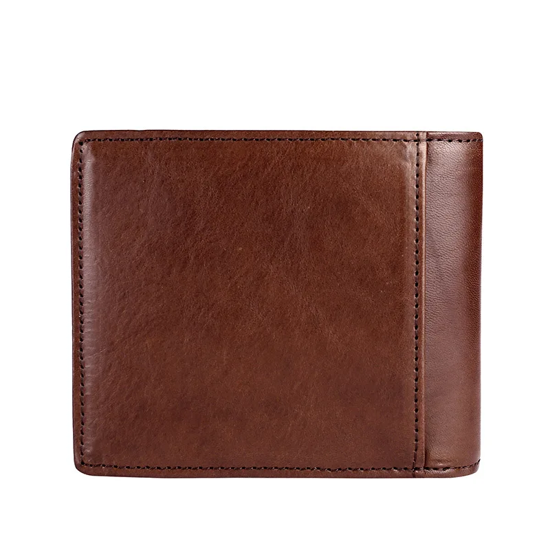 

Men's Wallet genuine leather short Wallet top cowhide European and American style bag shipping fee