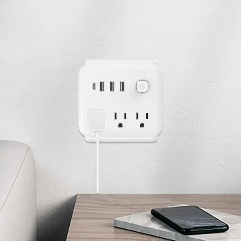 Адаптер по всему миру питания США с 3 портами USB для путешествий в 1 Для Канада