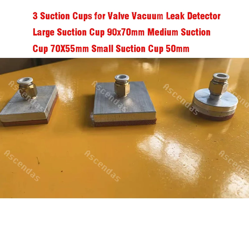 3 присоски для вакуумного детектора утечки клапана большая присоска 90x70 мм средняя присоска 70x55 мм маленькая присоска 50 мм