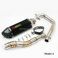 motorcycle slip for y15zr exciter150 exhaust muffler tube front link pipe